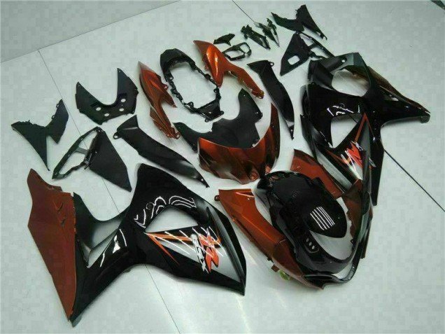 Kit Completo Carenado Moto Suzuki GSXR 1000 K9 2009-2016 - Marrón Negro Kit Completo Carenado Moto Suzuki GSXR 1000 K9 2009-2016 - Marrón Negro