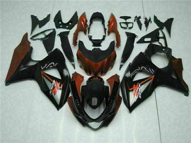 Kit Completo Carenado Moto Suzuki GSXR 1000 K9 2009-2016 - Marrón Negro Kit Completo Carenado Moto Suzuki GSXR 1000 K9 2009-2016 - Marrón Negro