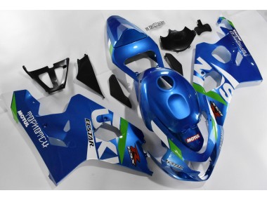 Kit Completo Carenado Moto Suzuki GSXR 600 / 750 K4 2004-2005 - Azul Blanco