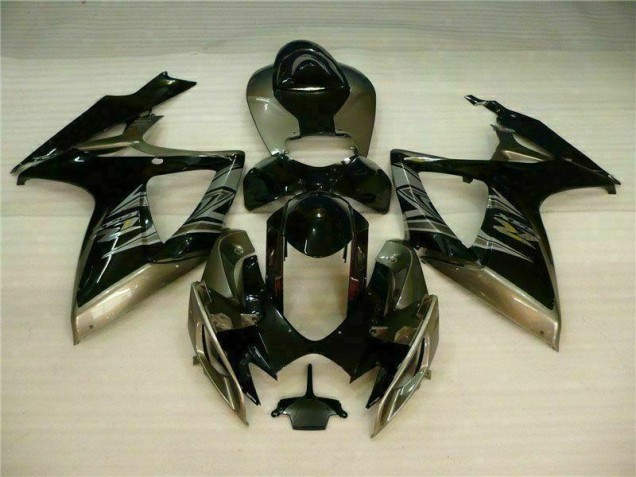 Kit Completo Carenado Moto Suzuki GSXR 600 / 750 K6 2006-2007 - Negro Gris Kit Completo Carenado Moto Suzuki GSXR 600 / 750 K6 2006-2007 - Negro Gris