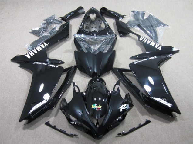 Kit Completo Carenado Moto Yamaha R1 2007-2008 - Negro Blanco Calcomanía Kit Completo Carenado Moto Yamaha R1 2007-2008 - Negro Blanco Calcomanía