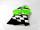 Kits ABS Carenado Motocicleta Kawasaki ZX6R 2000-2002 - Verde Negro Blanco Kits ABS Carenado Motocicleta Kawasaki ZX6R 2000-2002 - Verde Negro Blanco