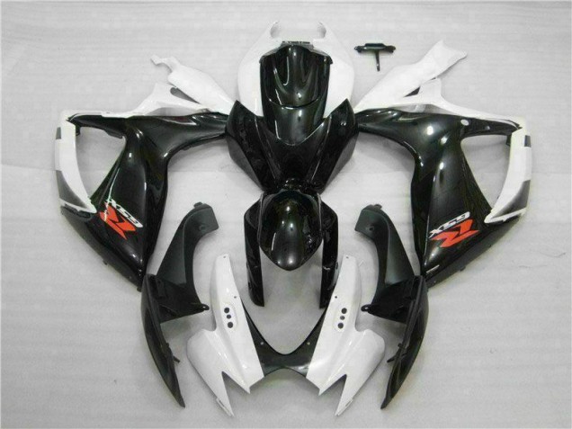 Kits ABS Carenado Motocicleta Suzuki GSXR 600 / 750 K6 2006-2007 - Blanco Negro Kits ABS Carenado Motocicleta Suzuki GSXR 600 / 750 K6 2006-2007 - Blanco Negro