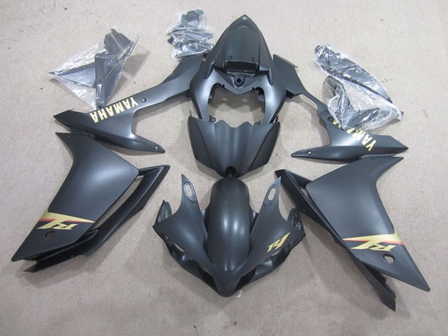 Kits ABS Carenado Motocicleta Yamaha R1 2007-2008 - Negro Oro Calcomanías Kits ABS Carenado Motocicleta Yamaha R1 2007-2008 - Negro Oro Calcomanías