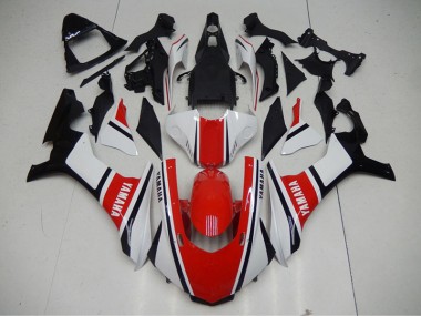 Kits ABS Carenado Motocicleta Yamaha R1 2015-2019 - Rojo Blanco