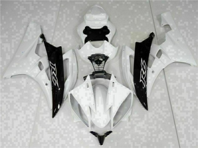 Kits ABS Carenado Motocicleta Yamaha R6 2006-2007 - Blanco Negro Kits ABS Carenado Motocicleta Yamaha R6 2006-2007 - Blanco Negro