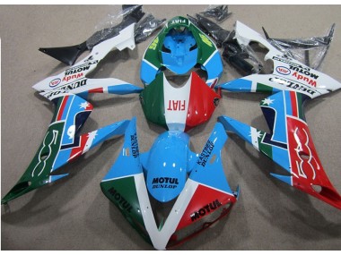 Kits Carenado Moto Honda CBR 1000 RR 2004-2005 - Azul Rojo Verde Motul