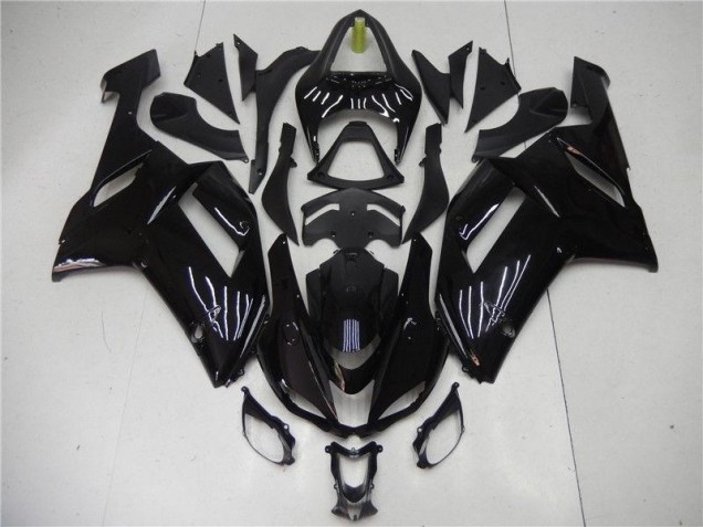 Kits Carenado Moto Kawasaki ZX6R 2007-2008 - Brillante Negro Kits Carenado Moto Kawasaki ZX6R 2007-2008 - Brillante Negro