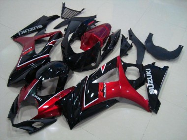 Kits Carenado Moto Suzuki GSXR 1000 K7 2007-2008 - Rojo Negro