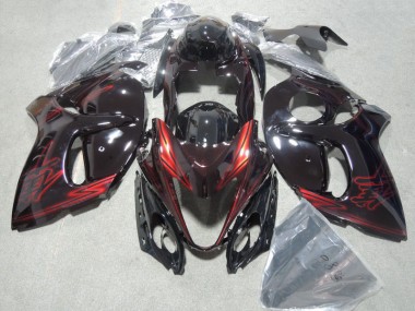 Kits Carenado Moto Suzuki GSXR 1300 Hayabusa 2008-2019 - Negro Rojo