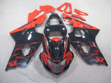 Kits Carenado Moto Suzuki GSXR 750 K4 2004-2005 - Rojo Negro