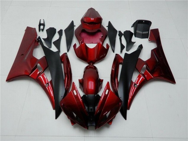 Kits Carenado Moto Yamaha R6 2006-2007 - Rojo Negro Kits Carenado Moto Yamaha R6 2006-2007 - Rojo Negro