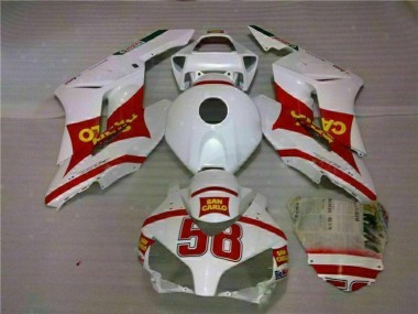 Kits Completo Carenado Moto ABS Honda CBR 1000 RR 2004-2005 - Blanco Rojo