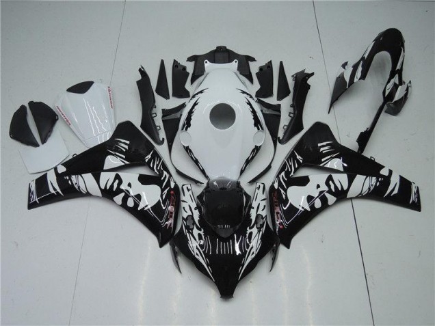 Kits Completo Carenado Moto ABS Honda CBR 1000 RR 2008-2011 - Negro Blanco Kits Completo Carenado Moto ABS Honda CBR 1000 RR 2008-2011 - Negro Blanco