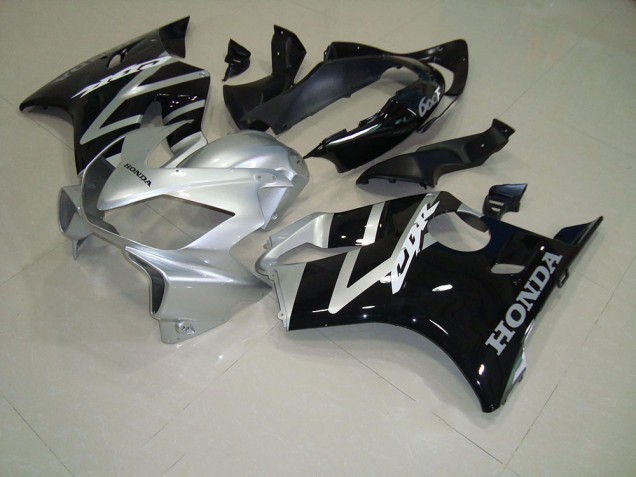 Kits Completo Carenado Moto ABS Honda CBR 600 F4i 2004-2007 - Negro Plata Kits Completo Carenado Moto ABS Honda CBR 600 F4i 2004-2007 - Negro Plata