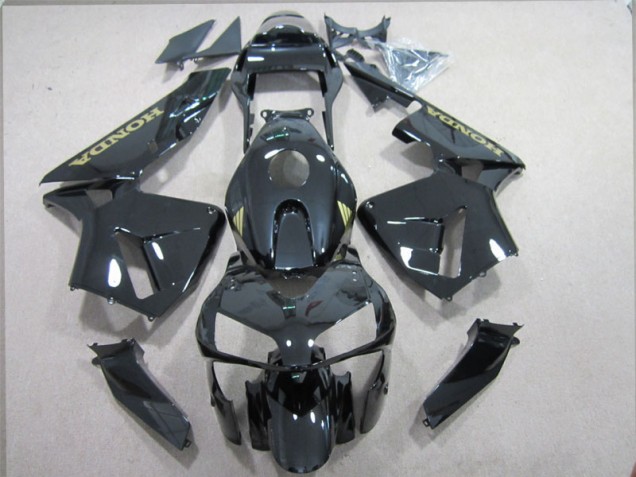 Kits Completo Carenado Moto ABS Honda CBR 600 RR 2003-2004 - Negro Oro Calcomanías Kits Completo Carenado Moto ABS Honda CBR 600 RR 2003-2004 - Negro Oro Calcomanías
