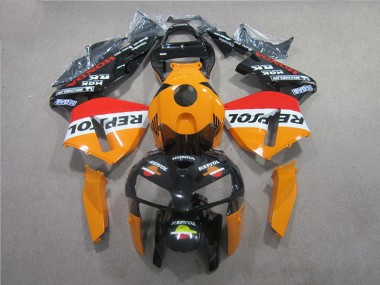 Kits Completo Carenado Moto ABS Honda CBR 600 RR 2005-2006 - Naranja Negro Repsol