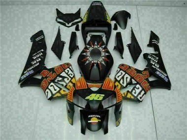 Kits Completo Carenado Moto ABS Honda CBR 600 RR 2005-2006 - Negro