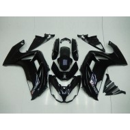 Kits Completo Carenado Moto ABS Kawasaki EX650 2012-2016 - Brillante Negro