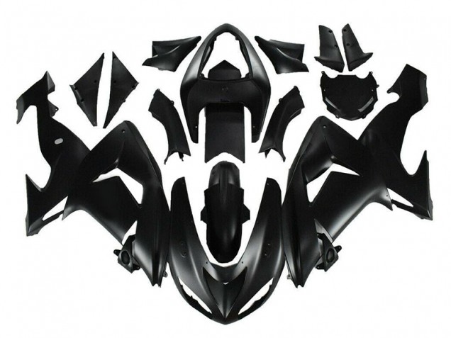 Kits Completo Carenado Moto ABS Kawasaki ZX10R 2006-2007 - Negro Mate Kits Completo Carenado Moto ABS Kawasaki ZX10R 2006-2007 - Negro Mate