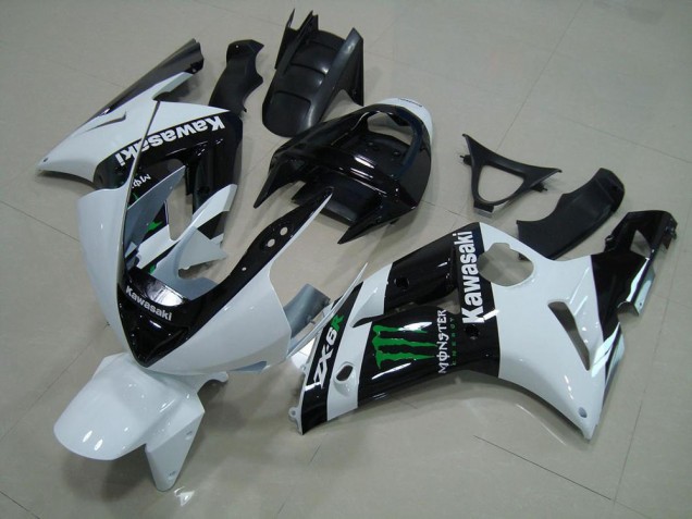Kits Completo Carenado Moto ABS Kawasaki ZX6R 2003-2004 - Blanco Monster Kits Completo Carenado Moto ABS Kawasaki ZX6R 2003-2004 - Blanco Monster