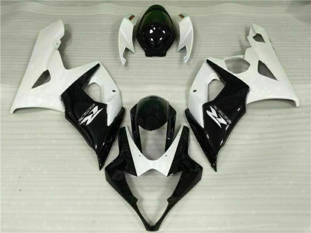 Kits Completo Carenado Moto ABS Suzuki GSXR 1000 K5 2005-2006 - Blanco Negro Kits Completo Carenado Moto ABS Suzuki GSXR 1000 K5 2005-2006 - Blanco Negro