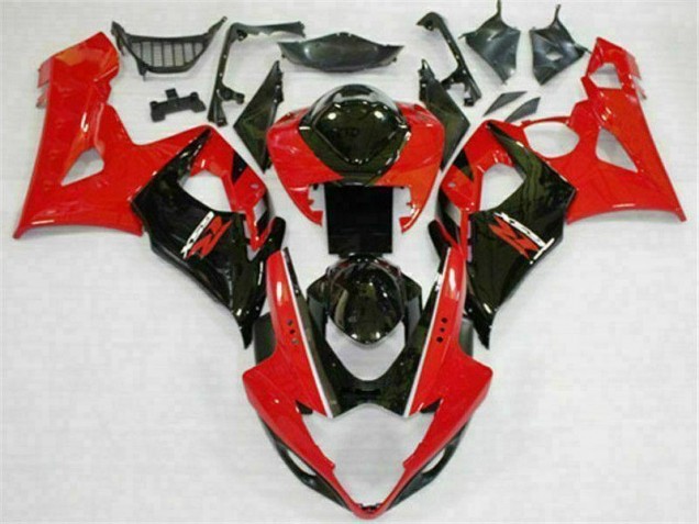 Kits Completo Carenado Moto ABS Suzuki GSXR 1000 K5 2005-2006 - Rojo Negro Kits Completo Carenado Moto ABS Suzuki GSXR 1000 K5 2005-2006 - Rojo Negro