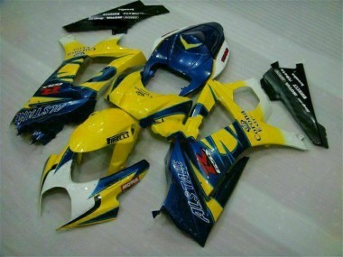 Kits Completo Carenado Moto ABS Suzuki GSXR 1000 K7 2007-2008 - Amarillo