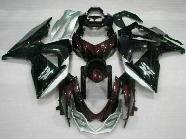 Kits Completo Carenado Moto ABS Suzuki GSXR 1000 K9 2009-2016 - Marrón Negro