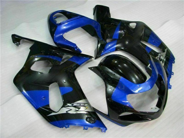 Kits Completo Carenado Moto ABS Suzuki GSXR 600 / 750 K1 K2 K3 2001-2003 - Azul Negro Kits Completo Carenado Moto ABS Suzuki GSXR 600 / 750 K1 K2 K3 2001-2003 - Azul Negro