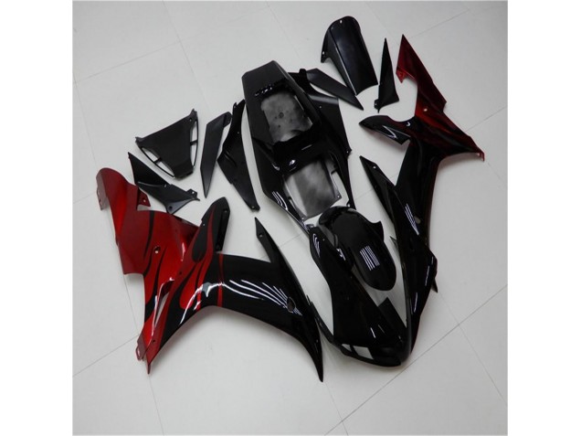 Kits Completo Carenado Moto ABS Yamaha R1 2002-2003 - Negro Rojo Kits Completo Carenado Moto ABS Yamaha R1 2002-2003 - Negro Rojo