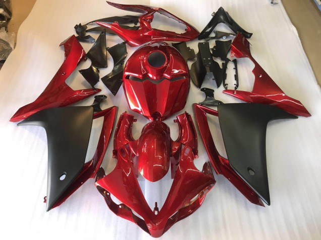 Kits Completo Carenado Moto ABS Yamaha R1 2007-2008 - Negro Mate Rojo Kits Completo Carenado Moto ABS Yamaha R1 2007-2008 - Negro Mate Rojo