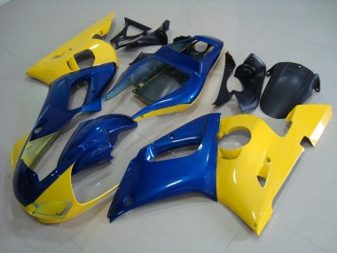 Kits Completo Carenado Moto ABS Yamaha R6 1998-2002 - Amarillo Azul