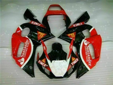 Kits Completo Carenado Moto ABS Yamaha R6 1998-2002 - Rojo Negro