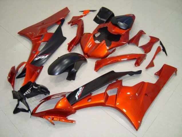 Kits Completo Carenado Moto ABS Yamaha R6 2006-2007 - Naranja Negro Mate Kits Completo Carenado Moto ABS Yamaha R6 2006-2007 - Naranja Negro Mate