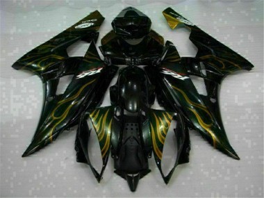 Kits Completo Carenado Moto ABS Yamaha R6 2006-2007 - Negro