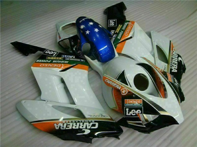 Kits Completo Carenado Moto Honda CBR 1000 RR 2004-2005 - Blanco Azul Kits Completo Carenado Moto Honda CBR 1000 RR 2004-2005 - Blanco Azul