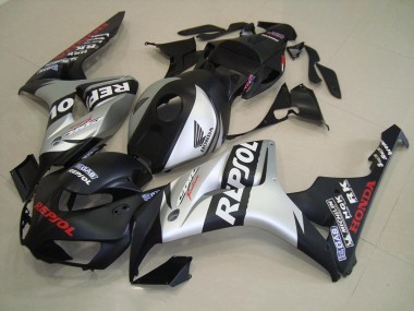 Kits Completo Carenado Moto Honda CBR 1000 RR 2006-2007 - Negro Mate Plata Repsol