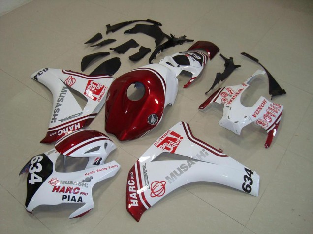 Kits Completo Carenado Moto Honda CBR 1000 RR 2008-2011 - Blanco Rojo HARC Pro PIAA 634 Kits Completo Carenado Moto Honda CBR 1000 RR 2008-2011 - Blanco Rojo HARC Pro PIAA 634