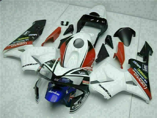 Kits Completo Carenado Moto Honda CBR 600 RR 2003-2004 - Blanco Azul Kits Completo Carenado Moto Honda CBR 600 RR 2003-2004 - Blanco Azul