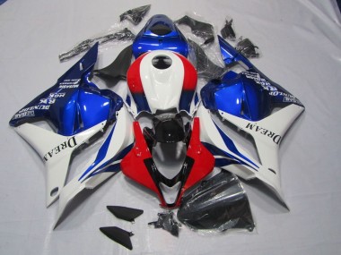 Kits Completo Carenado Moto Honda CBR 600 RR 2009-2012 - Blanco Azul Rojo DREAM