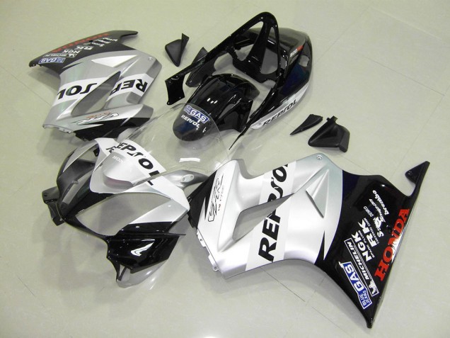 Kits Completo Carenado Moto Honda VFR 800 2002-2013 - Plata Repsol Kits Completo Carenado Moto Honda VFR 800 2002-2013 - Plata Repsol