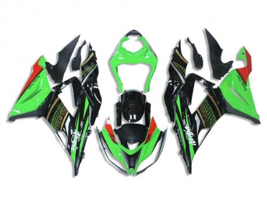 Kits Completo Carenado Moto Kawasaki ZX6R 2013-2018 - Verde Negro
