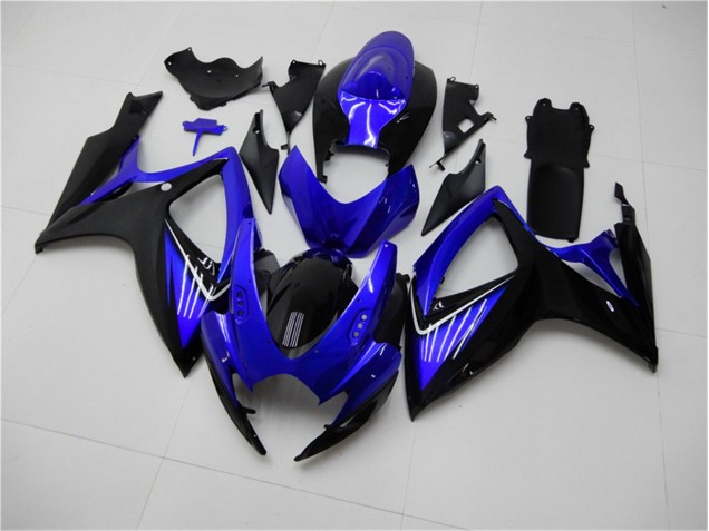 Kits Completo Carenado Moto Suzuki GSXR 600 / 750 K6 2006-2007 - Azul Negro Kits Completo Carenado Moto Suzuki GSXR 600 / 750 K6 2006-2007 - Azul Negro