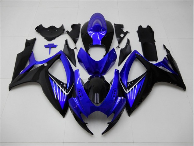 Kits Completo Carenado Moto Suzuki GSXR 600 / 750 K6 2006-2007 - Azul Negro Kits Completo Carenado Moto Suzuki GSXR 600 / 750 K6 2006-2007 - Azul Negro