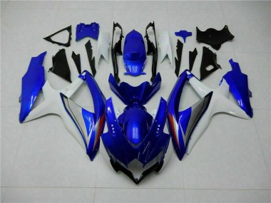 Kits Completo Carenado Moto Suzuki GSXR 600 / 750 K8 2008-2010 - Azul Blanco