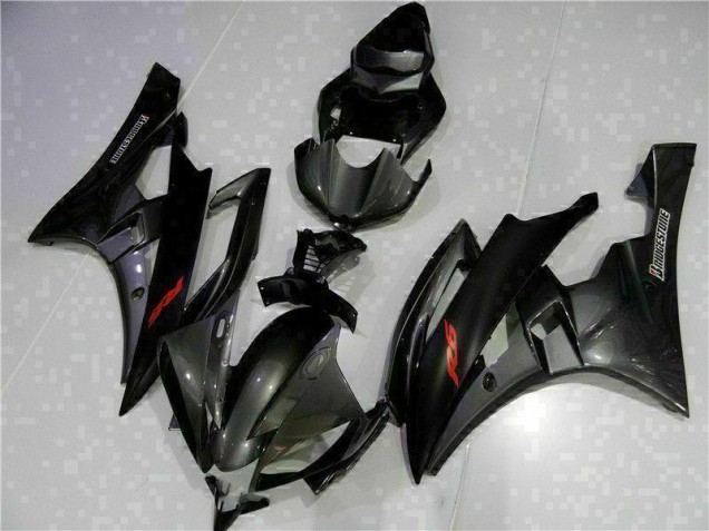 Kits Completo Carenado Moto Yamaha R6 2006-2007 - Gris Negro Kits Completo Carenado Moto Yamaha R6 2006-2007 - Gris Negro