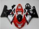 Mejores Carenados Moto Suzuki GSXR 600/750 2004-2005 - Rojo Plata Negro