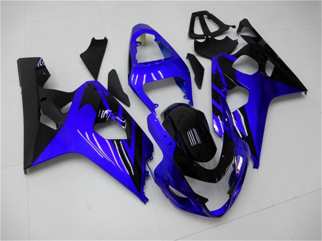 Mejores Carenados Moto Suzuki GSXR 600/750 2004-2005 - Azul Negro Brillante