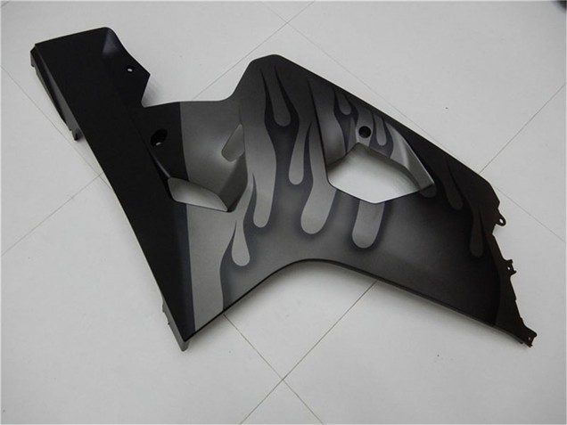 Mejores Carenados Moto Suzuki GSXR 600/750 2004-2005 - Gris Negro Llama